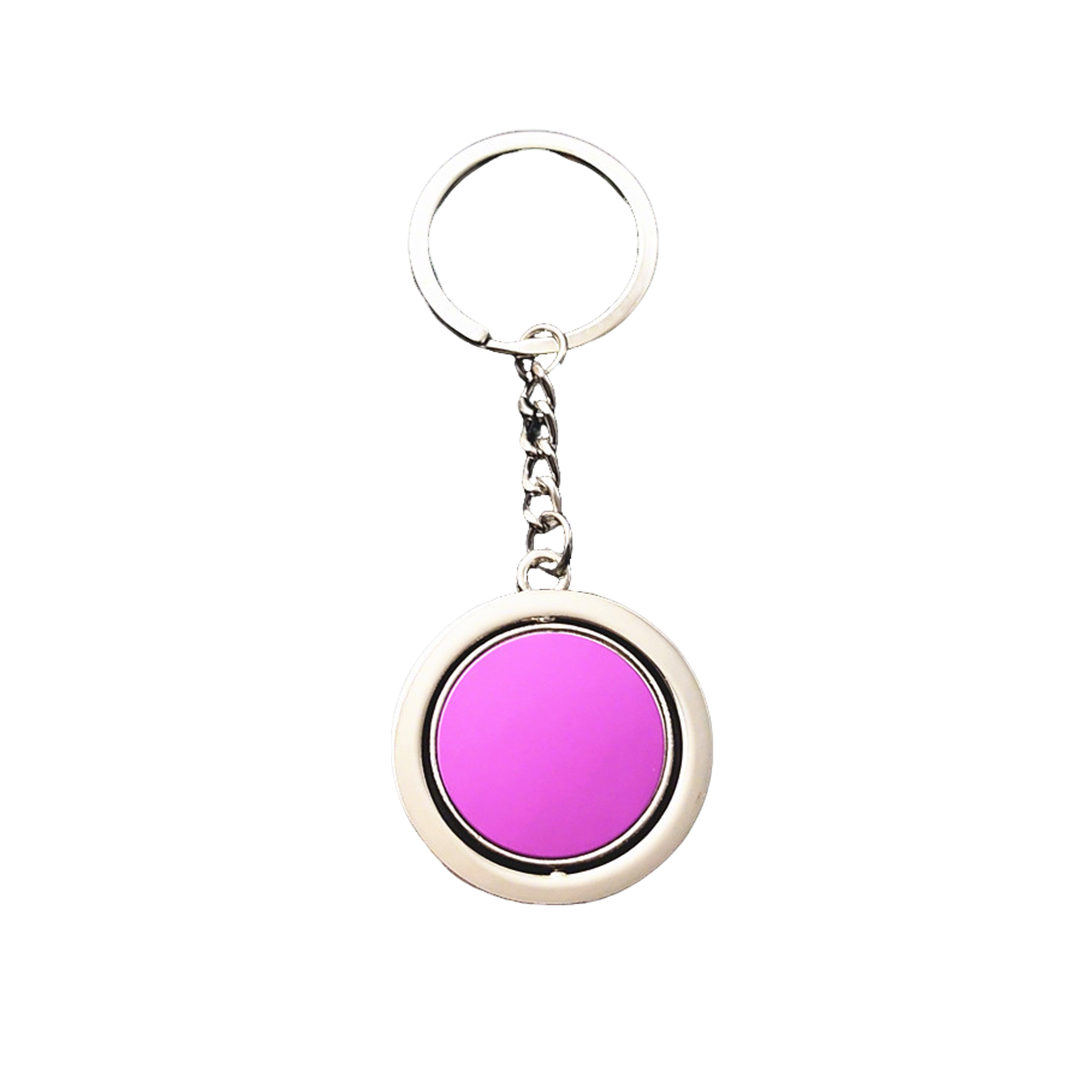 Zinc Alloy Rotatable Emblem Key Ring 3.6" Length 4