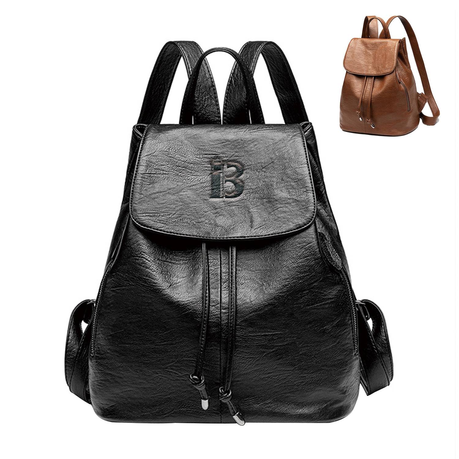 PU Leather Travel Backpack 7