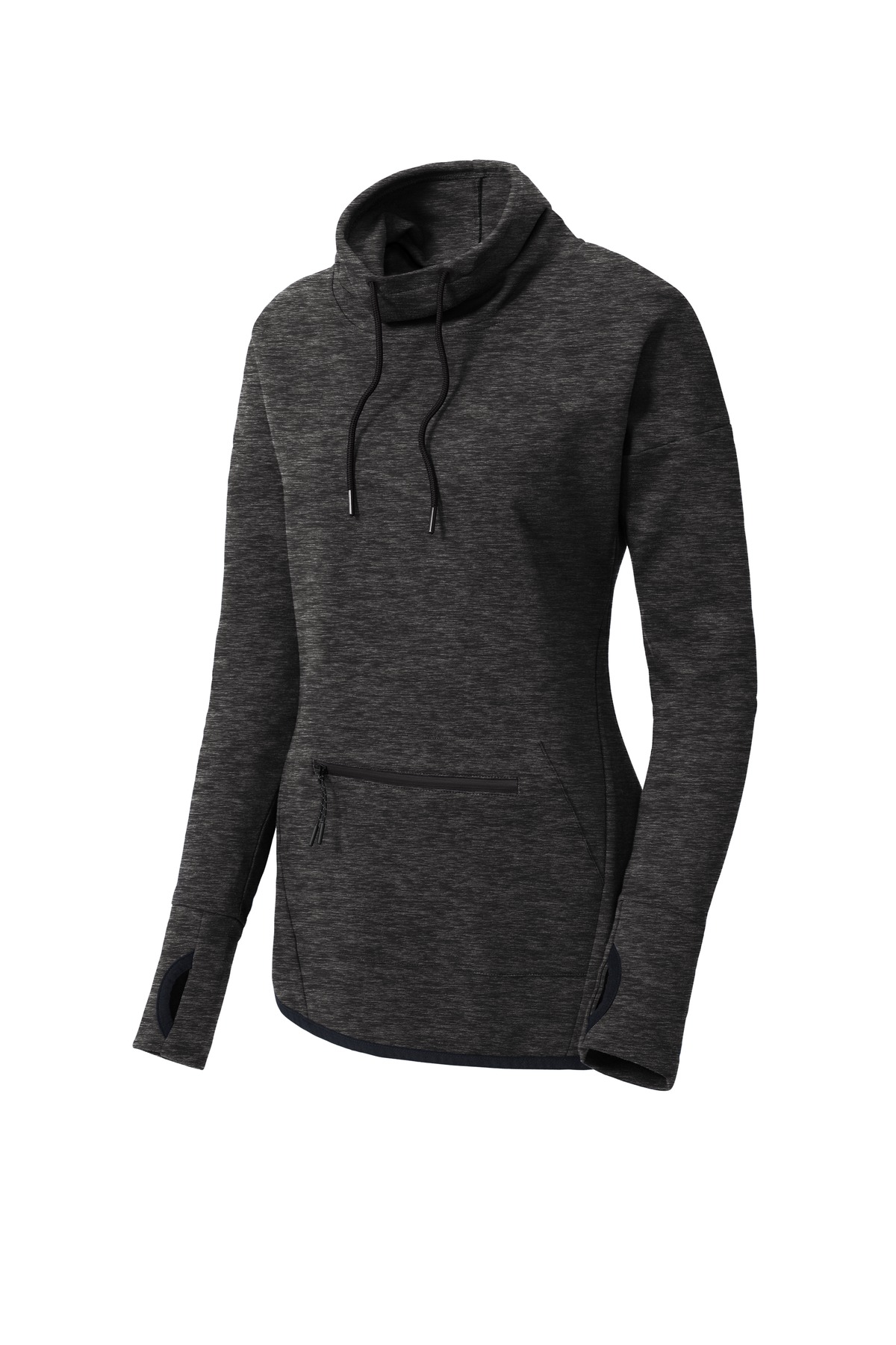 Sport-Tek Women's Triumph Cowl Neck Pullover LST280, custom hoodie or sweatshirt with logo imprint 7