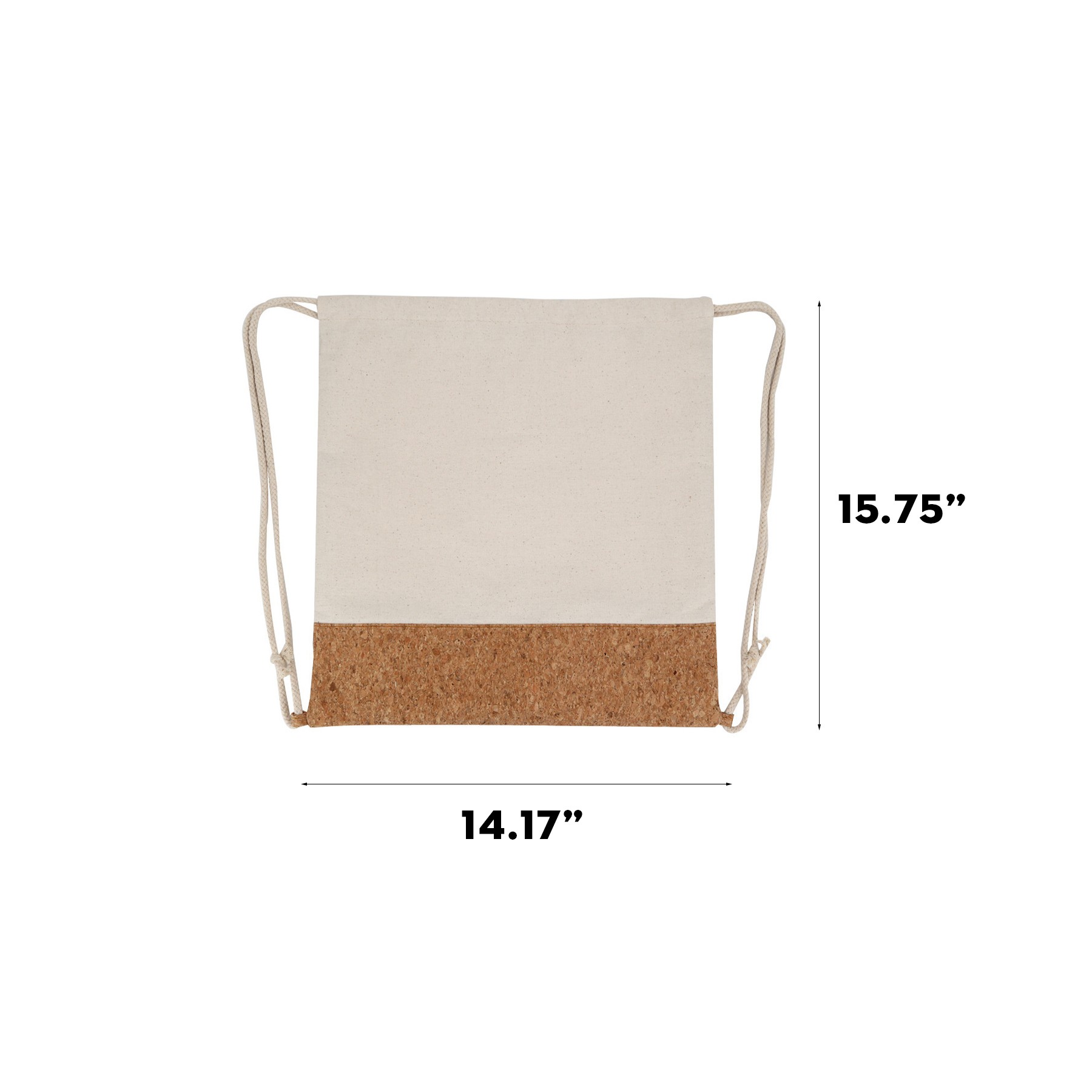 Cotton And Cork Drawstring Bag 2