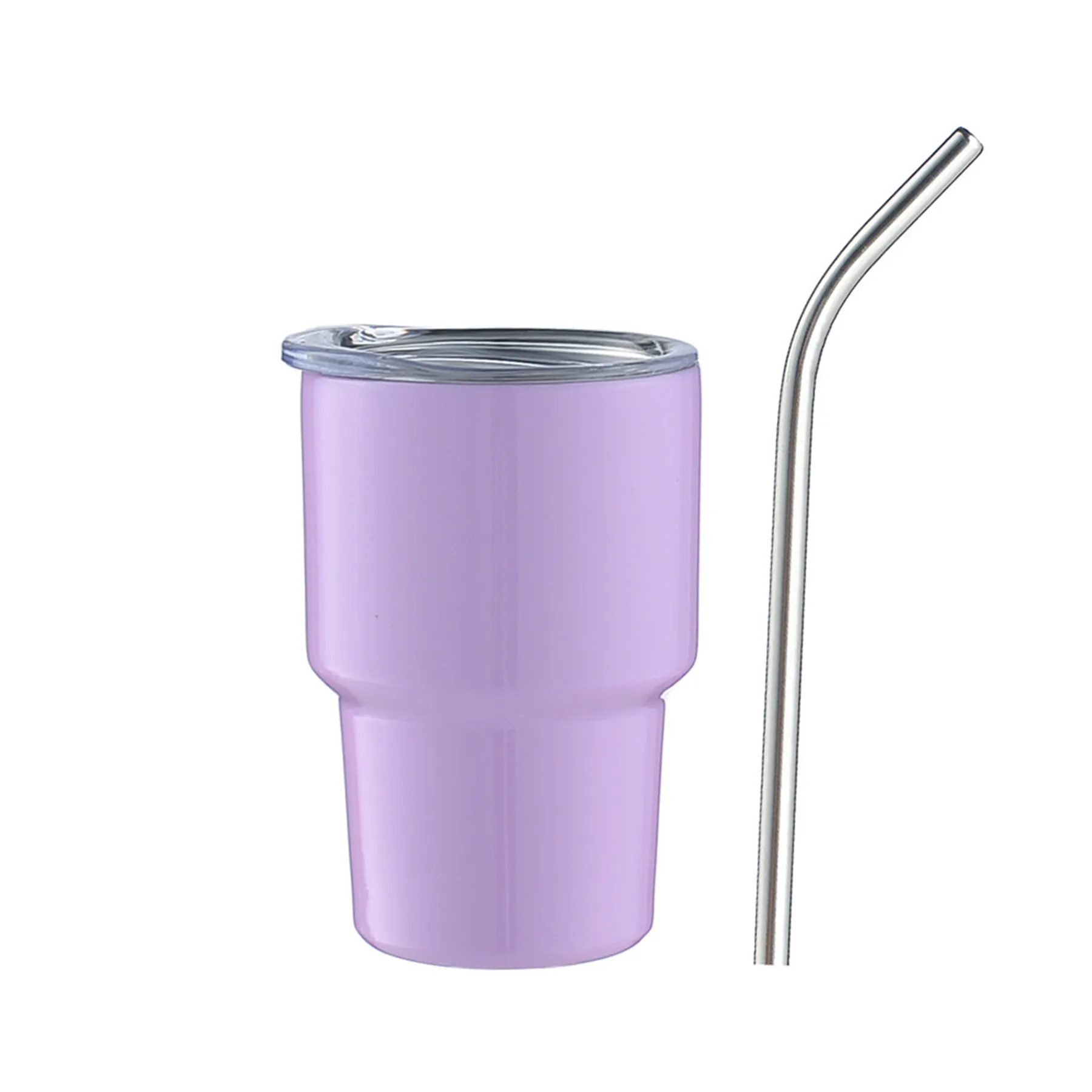3 Oz. Stainless Steel Insulated Mini Shot Tumbler with Straw 2