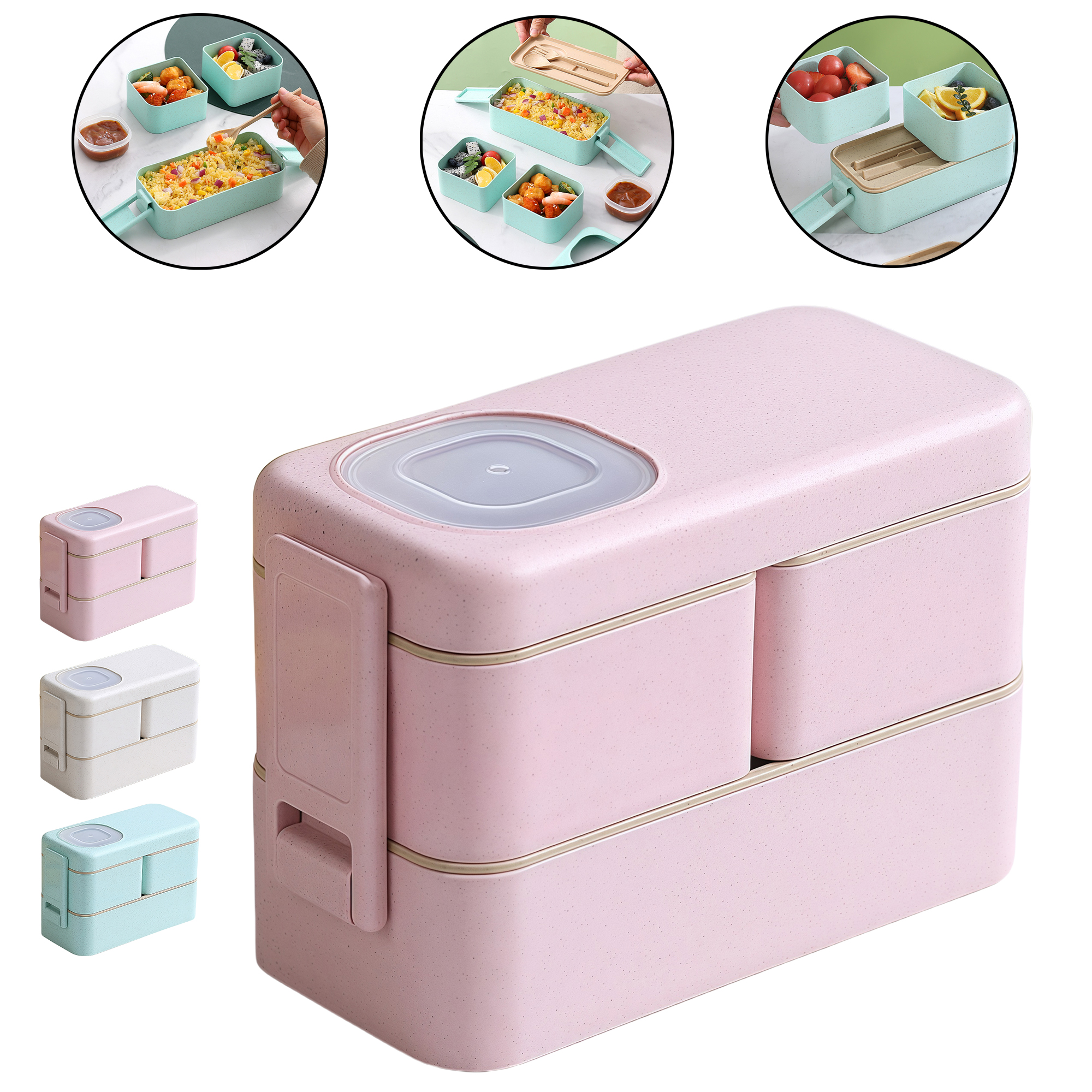 Double Layer Lunch Box for Students 4
