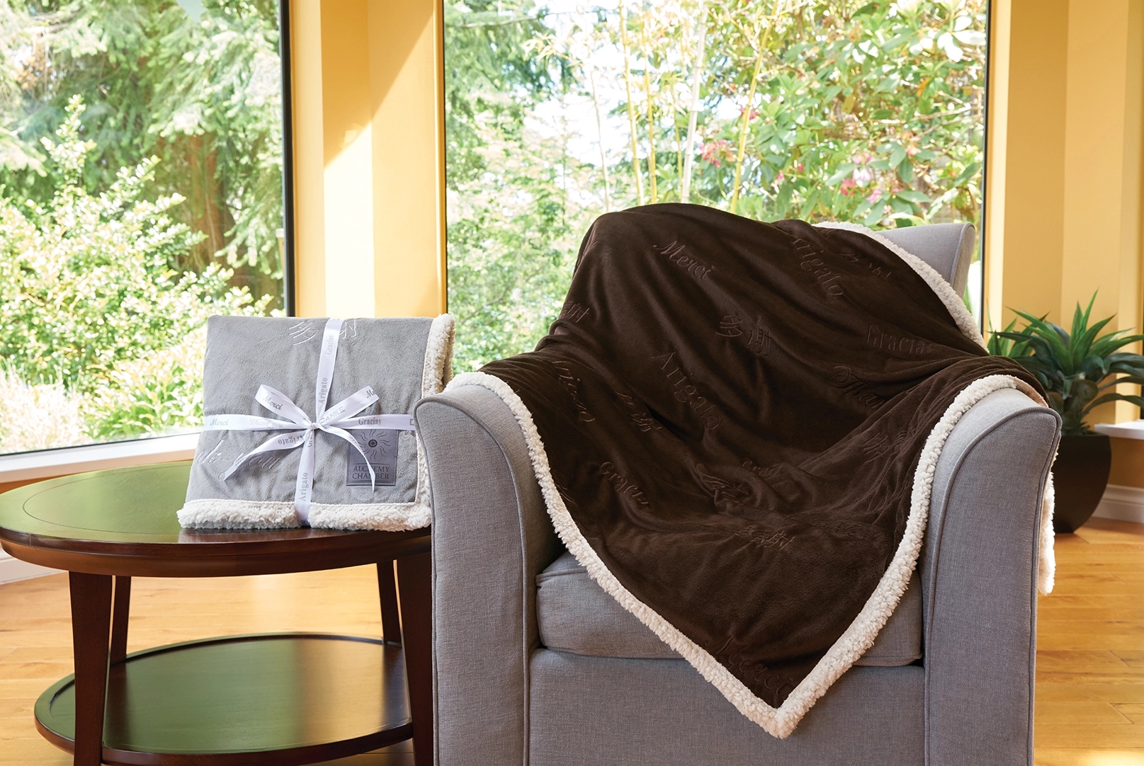 Thank You Lambswool Throw