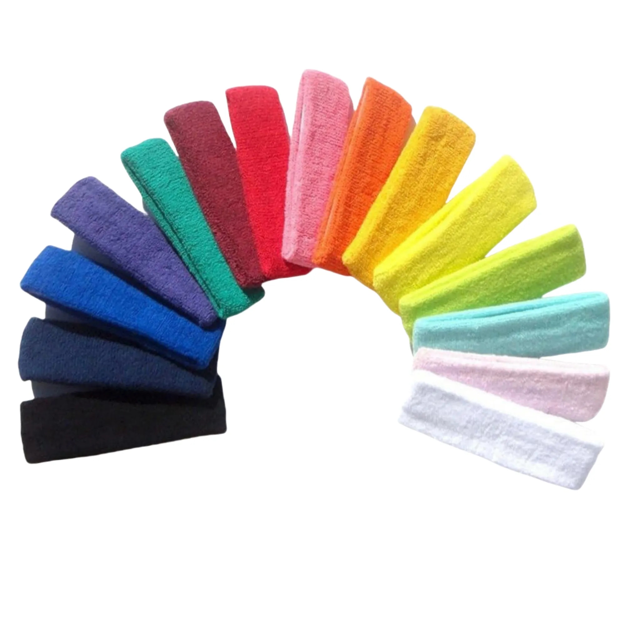 Elastic Terry Cloth Sports Sweat-Proof Headband 3