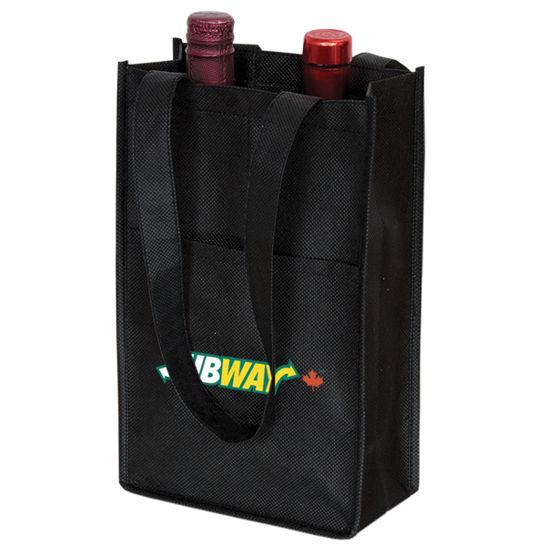 Non Woven Two Bottle Wine Bag 1