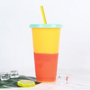 Handy 710ml Clear Plastic Color Changing Cup 8