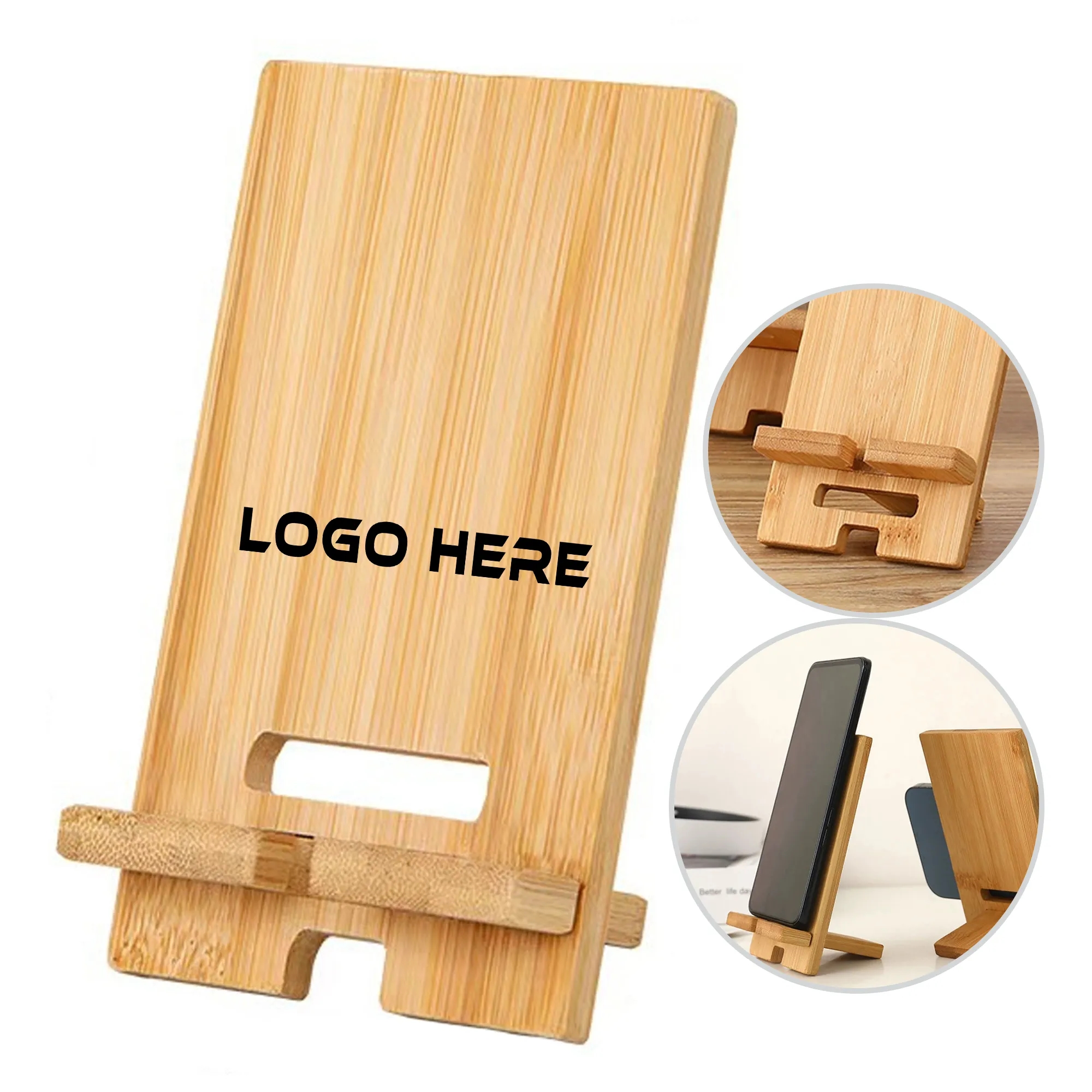 Adjustable Wooden Phone Stand 2