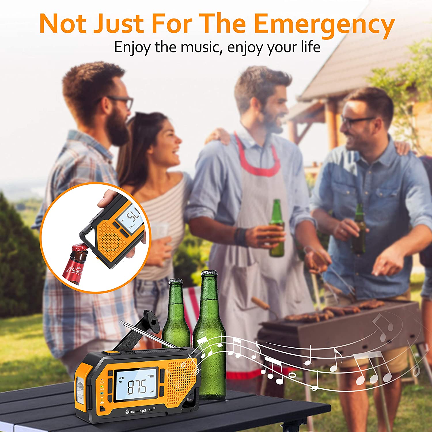 ResQ Emergency Hand Crank Radio – 4000mAh Power Bank, Solar, 1W Flashlight & Motion Sensor Lamp 33