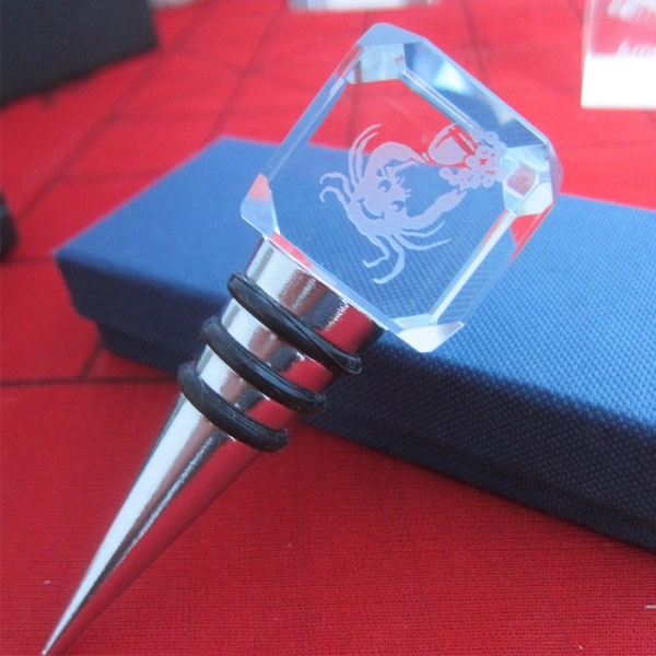 Crystal Square Wine Bottle Stopper 5