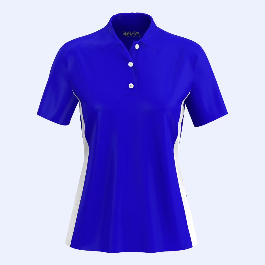 Women's Polo shirt with side inserts 2