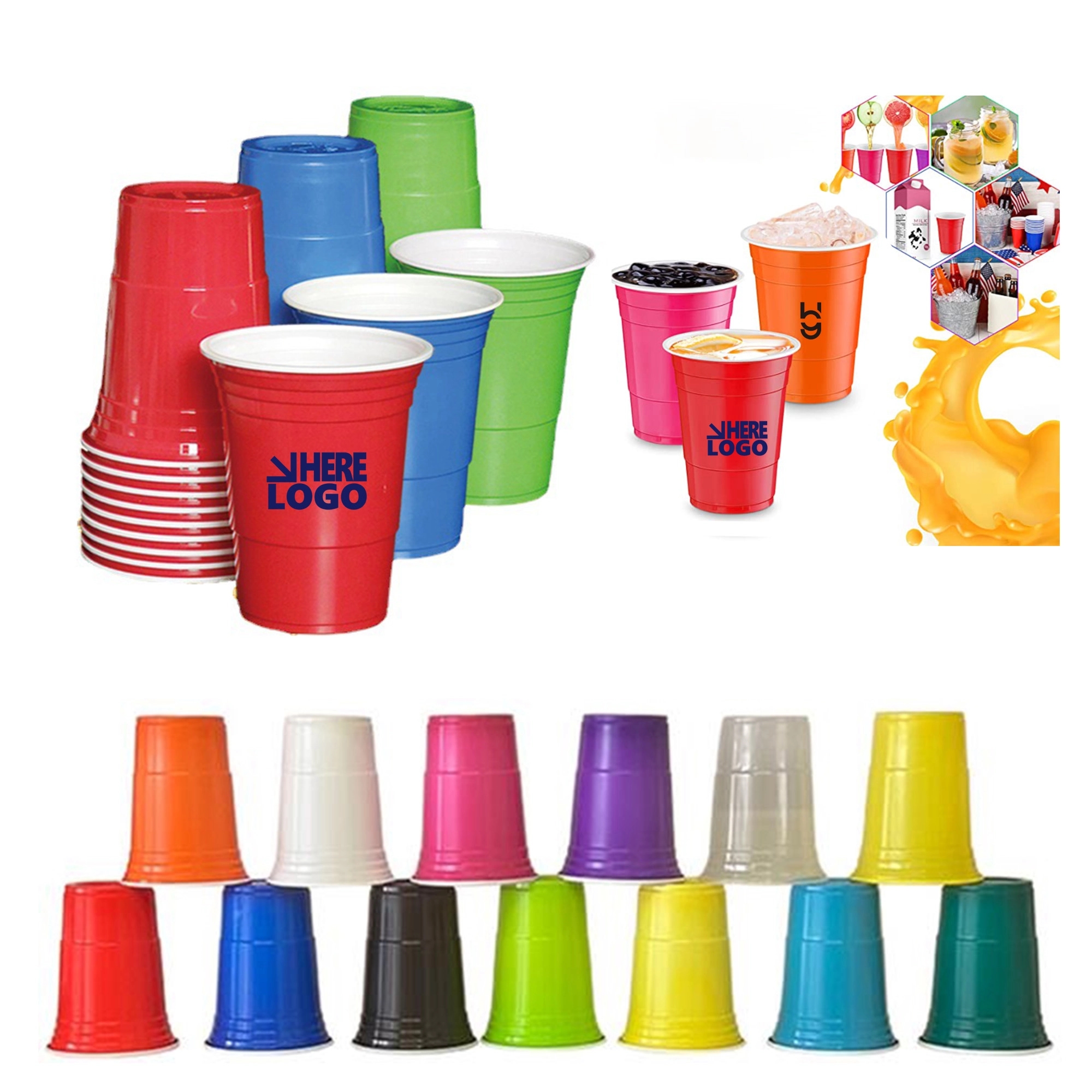 16oz Solo Party Plastic Cups 11