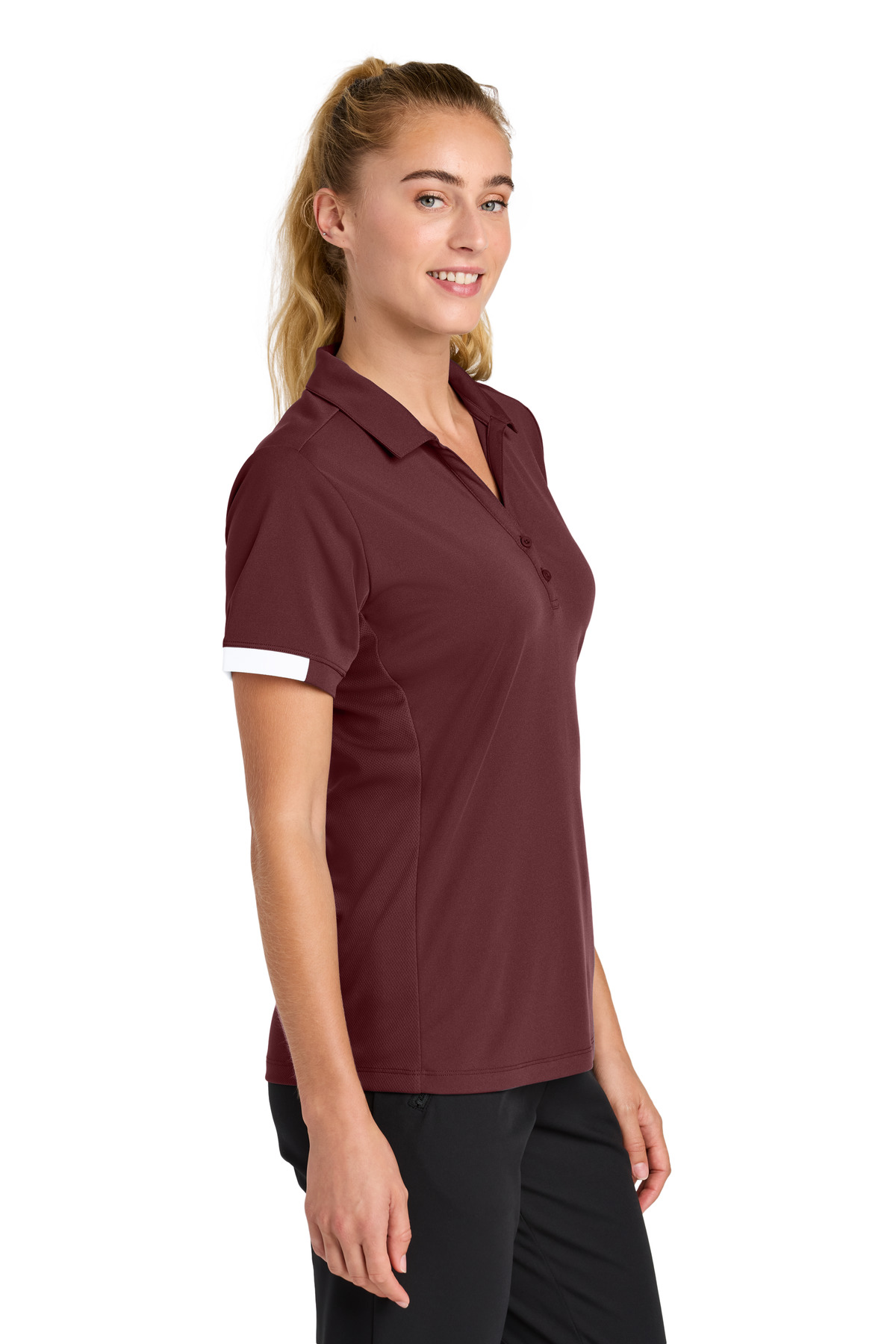 Sport-Tek Women's Club Colorblock Polo LST444 32