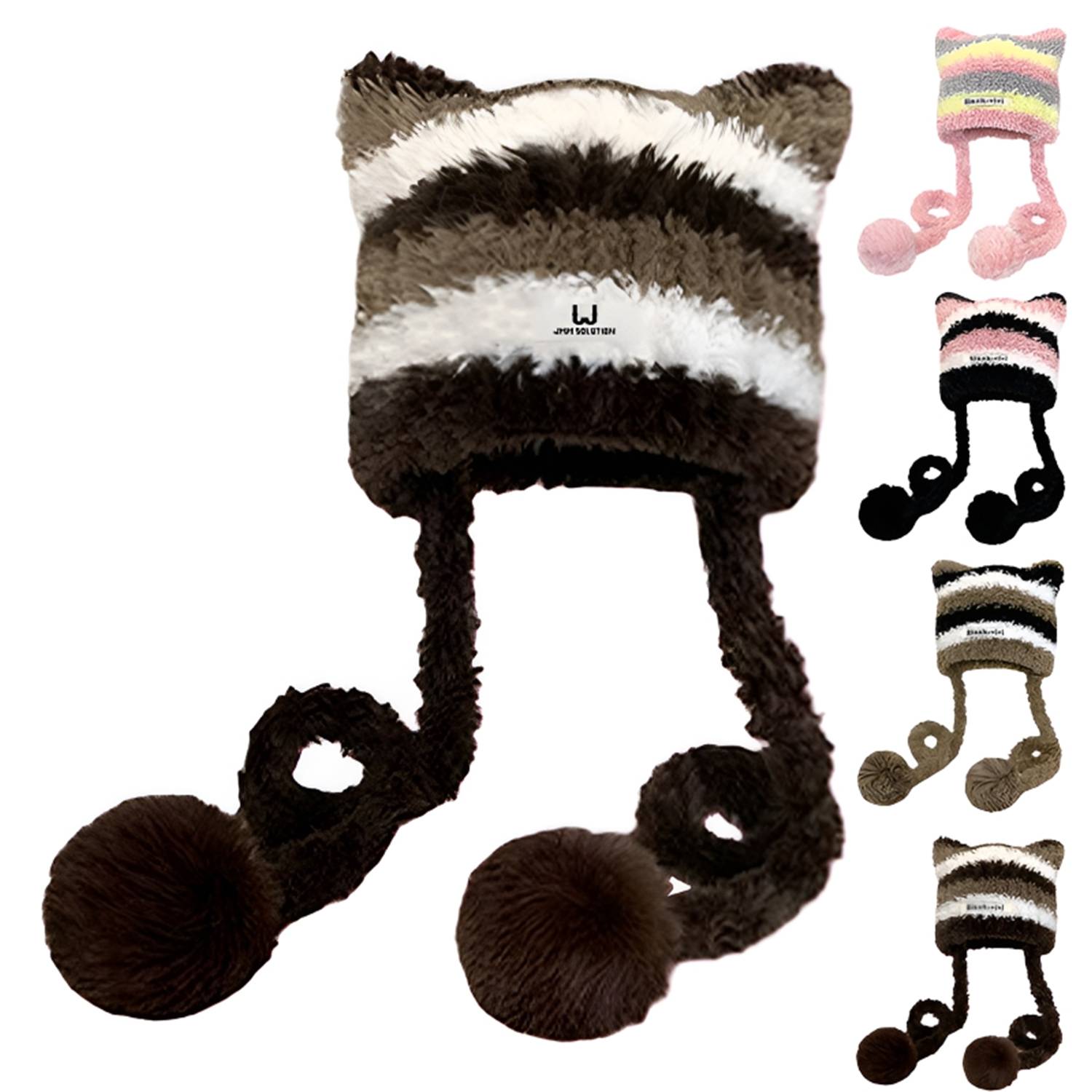 Winter Warm Cute Cat Ears Knitted Beanie Hat 4