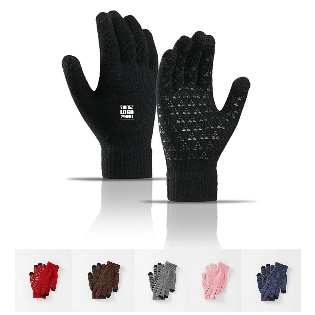Customized Winter Touch Screen Texting Warm Gloves 1