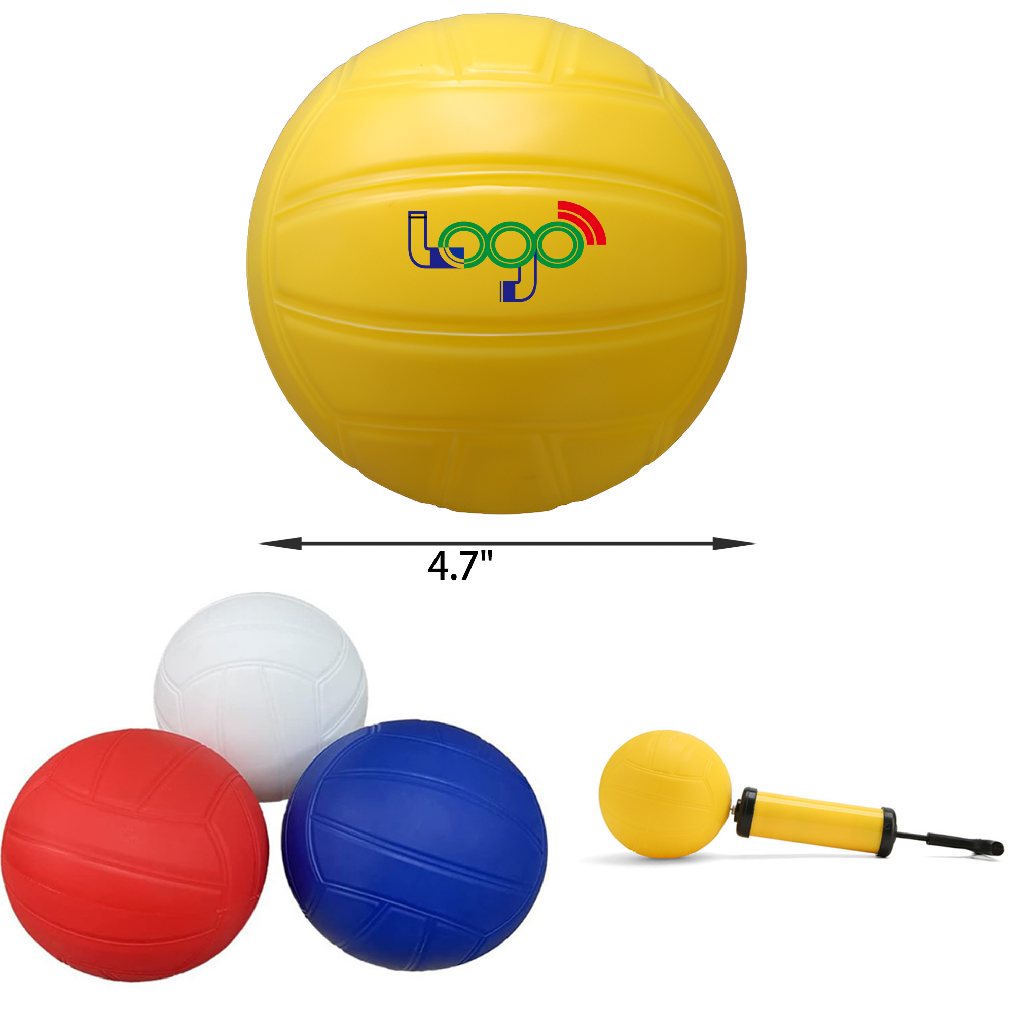MOQ 50 PCS Durable 4.7In Mini Volleyball 4