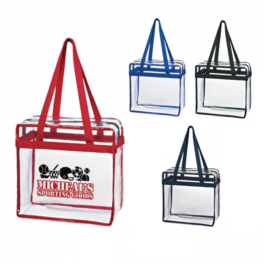 Clear Tote Bag With Zipper Closure