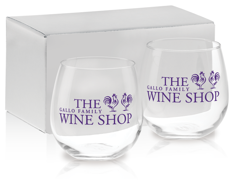 16.75 oz. Stemless Red Wine Gift Set 2