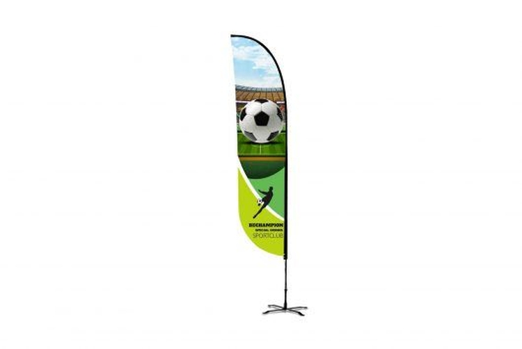 15ft Convex Shape Feather Flag Kit - 2 Side Imprint 1