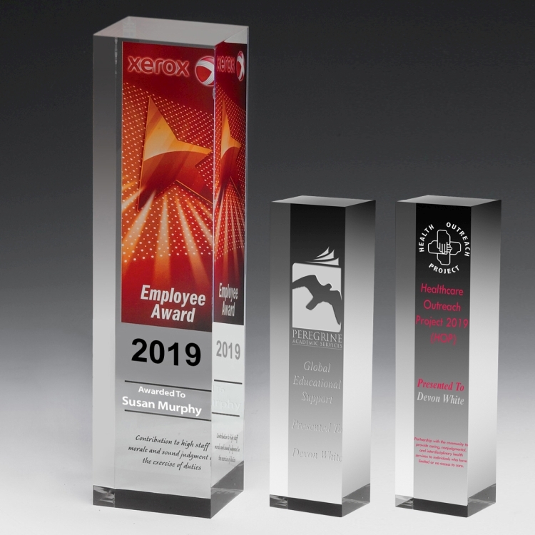 Laser Engraved Monument Obelisk Award - 7 1/2"