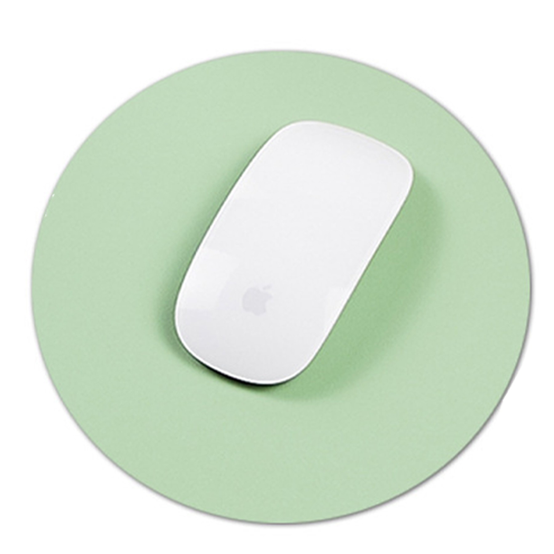 Leather Simple Round Mouse Pad 7