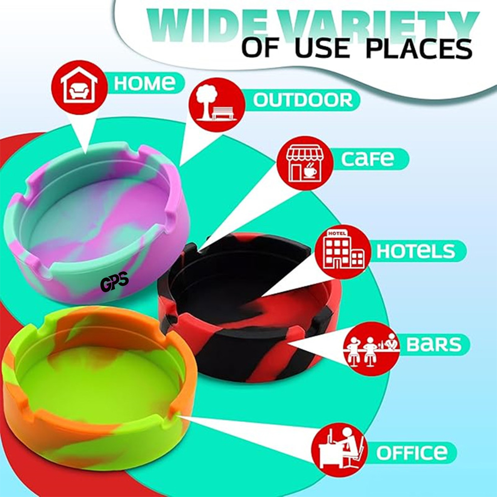 High Temperature Heat Resistant Silicone Ashtray 2