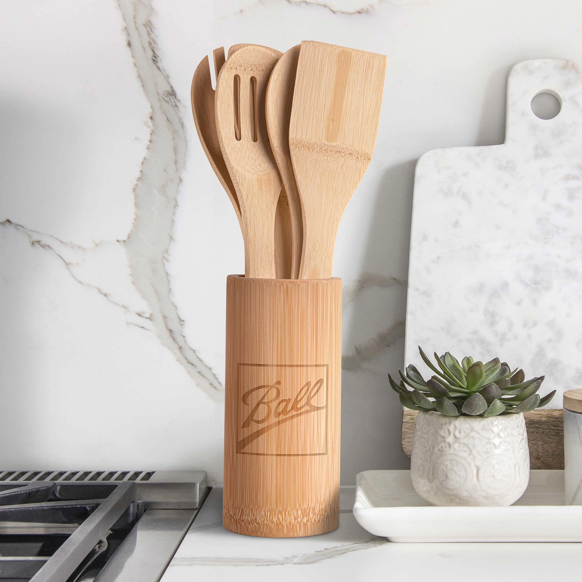 5-Piece Bamboo Kitchen Utensil Set 3