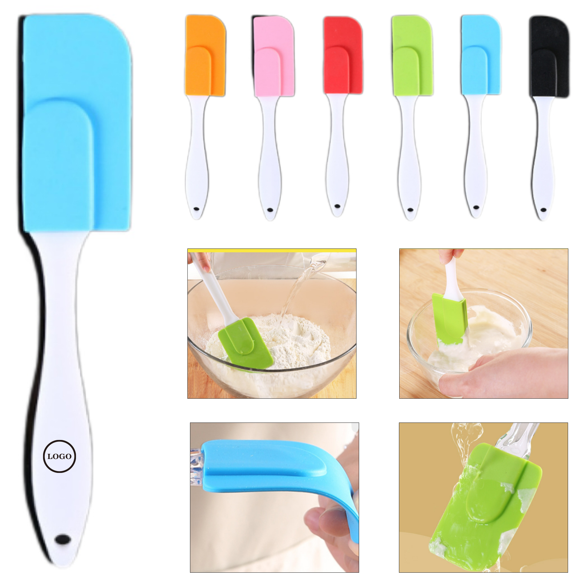 Plastic-handled Silicone Spatula 1