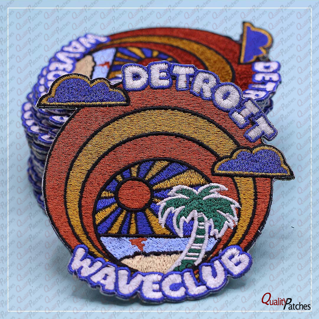 Custom Die Cut Embroidered Patches 94