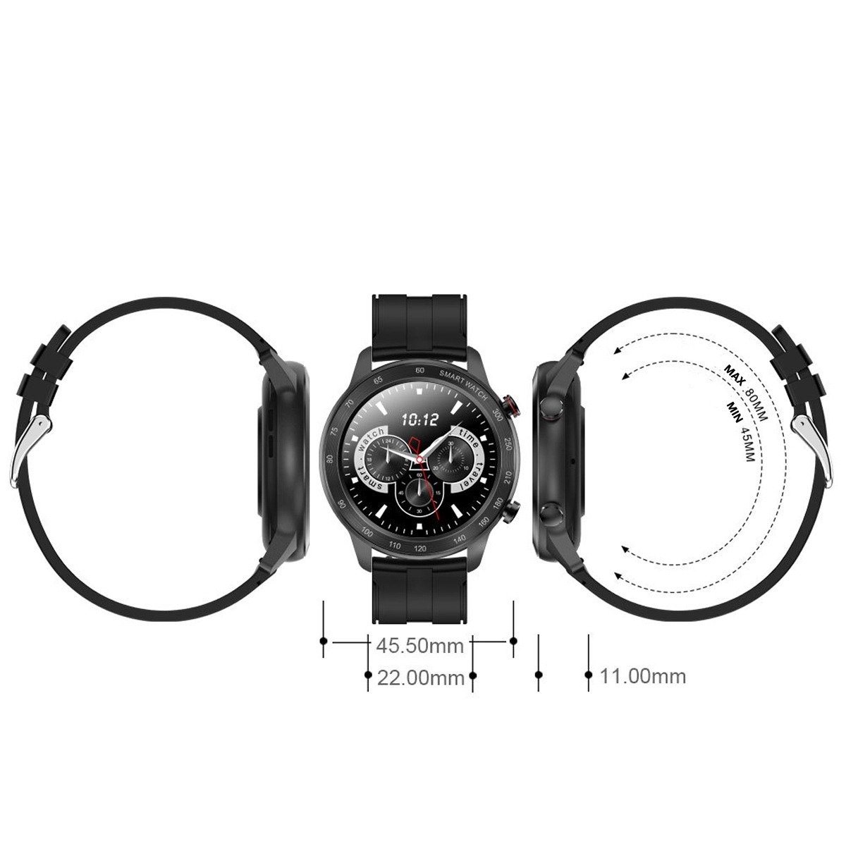 Smartwatch Bluetooth With Heart Rate Blood Pressure Monitor 5
