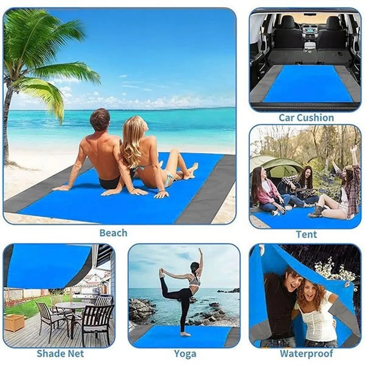 Waterproof Lightweight Picnic Beach Blankets 4
