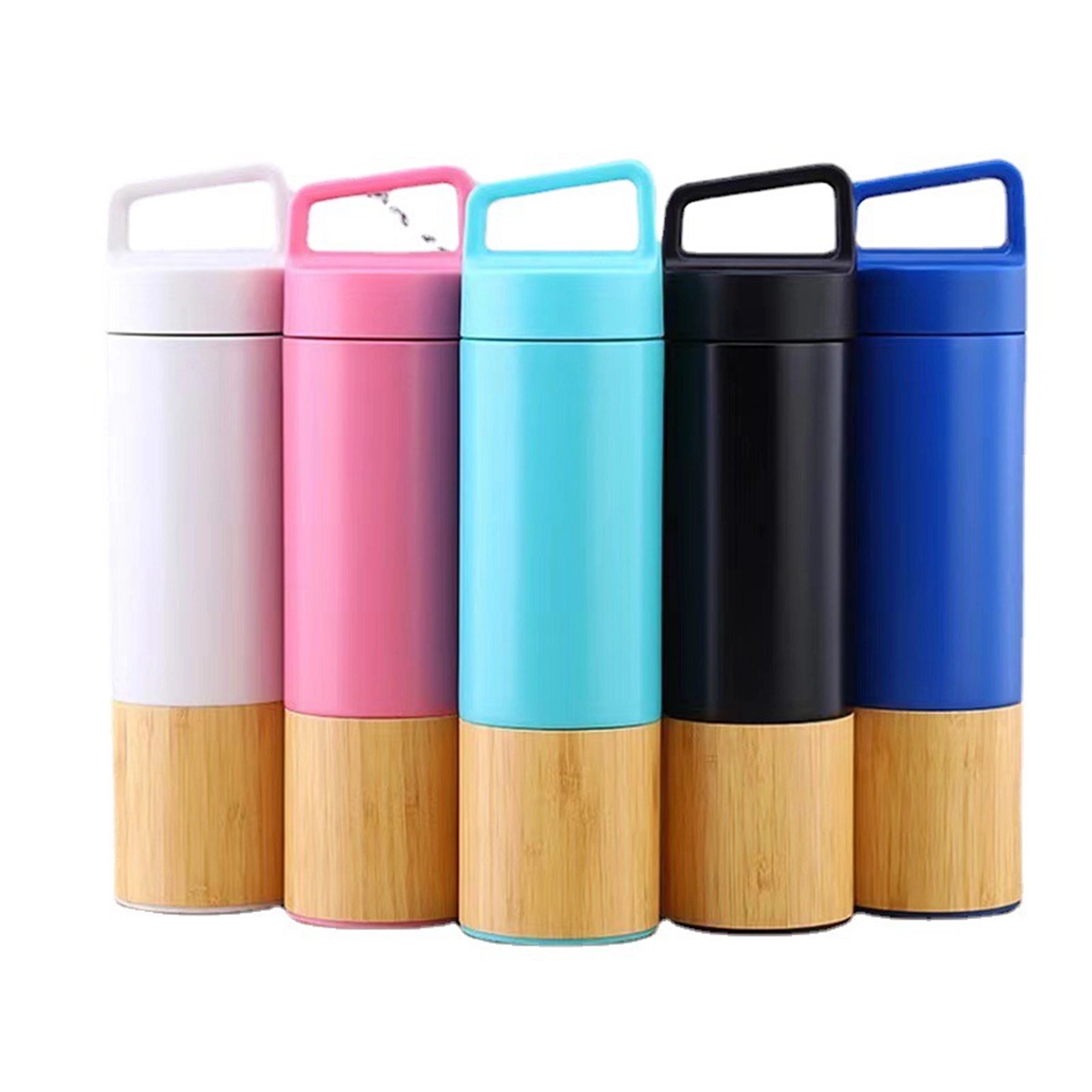 20 Oz. Triple Wall Bamboo 304 Stainless Steel Vacuum Flask, custom water bottle with logo imprint 11