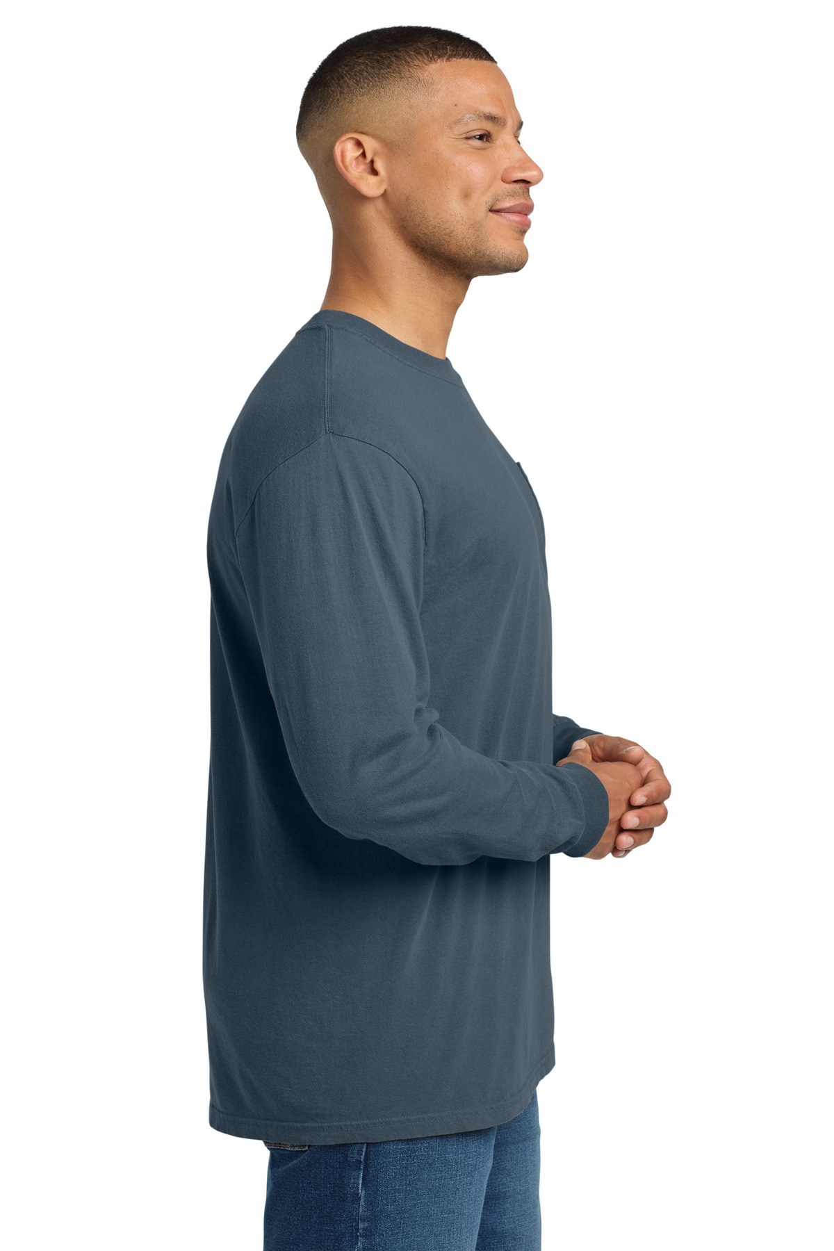 COMFORT COLORS Heavyweight Ring Spun Long Sleeve Pocket Tee. 4410 111