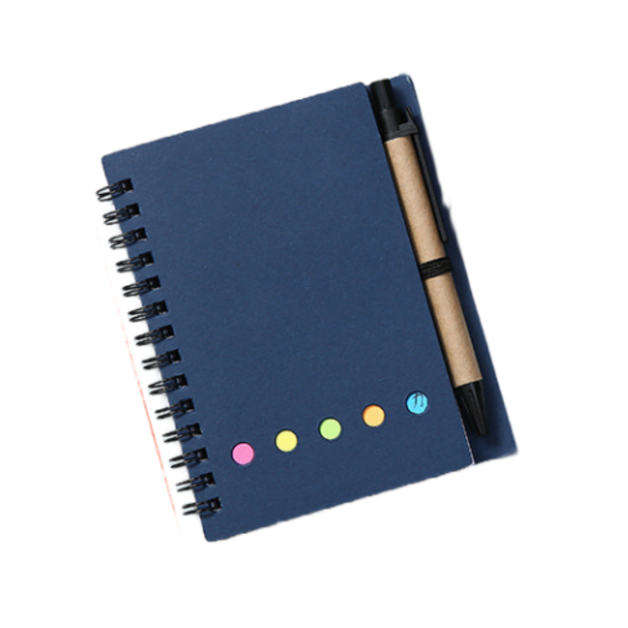 Spiral Notebook Steno Pads Lined Notepad with Pen in Holder 6