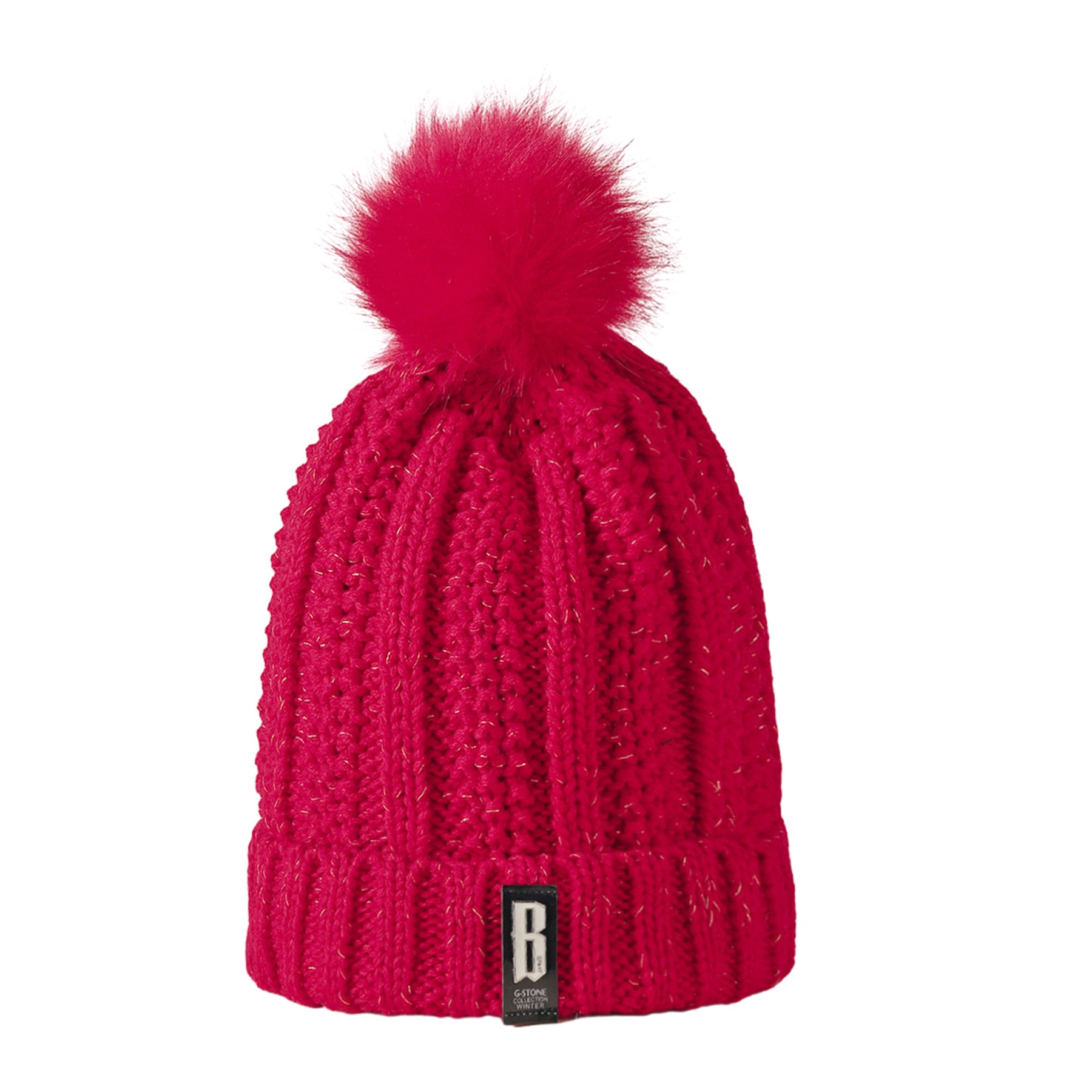 Winter Knitted Hairball Hat 8