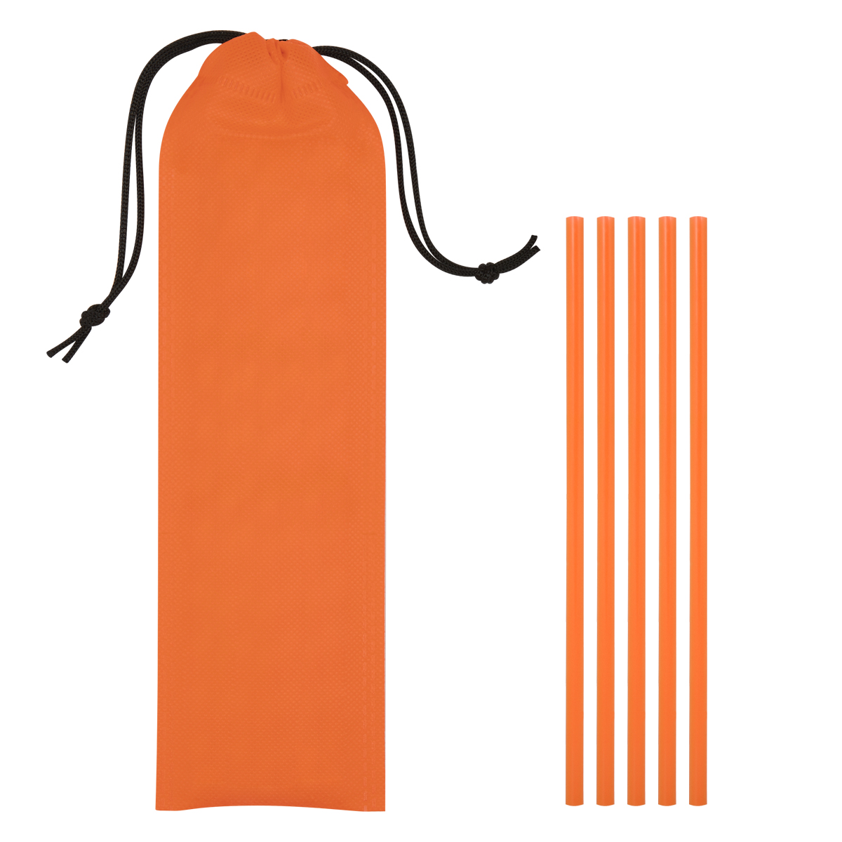 5-Pack On The Go Straws With Pouch 6