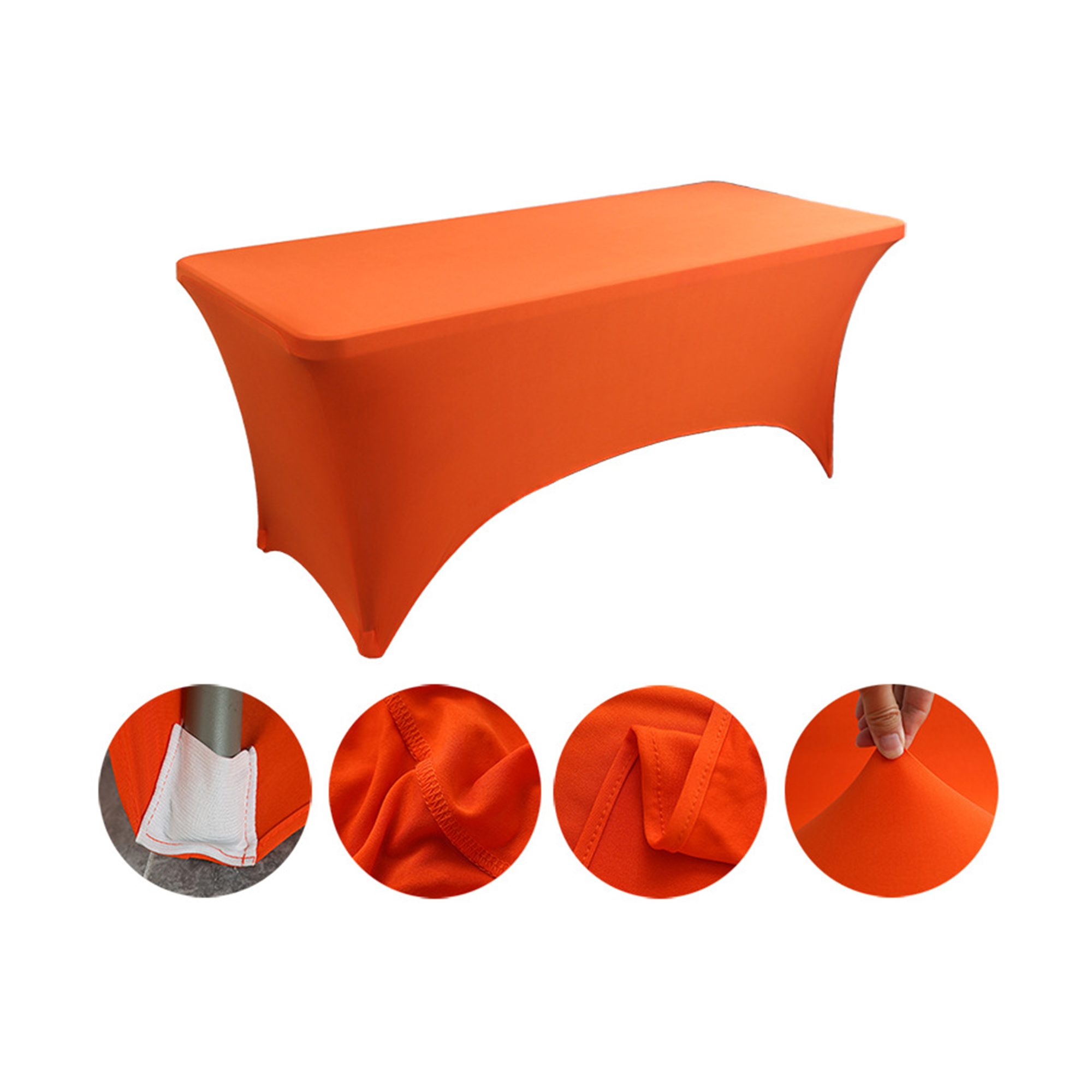 Six Foot Elastic Table Cover For Hotel And Restaurant Use 1