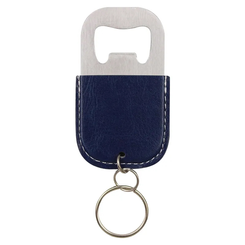 3.15 Inch PU Leather Keychain Bottle Opener Practical Outdoor 8