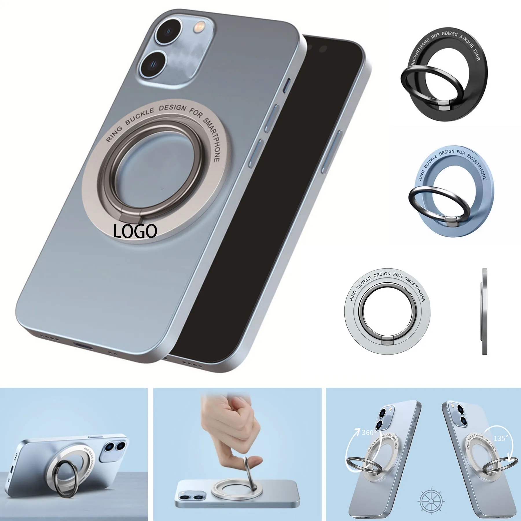 Metal Ring Phone Holder 3