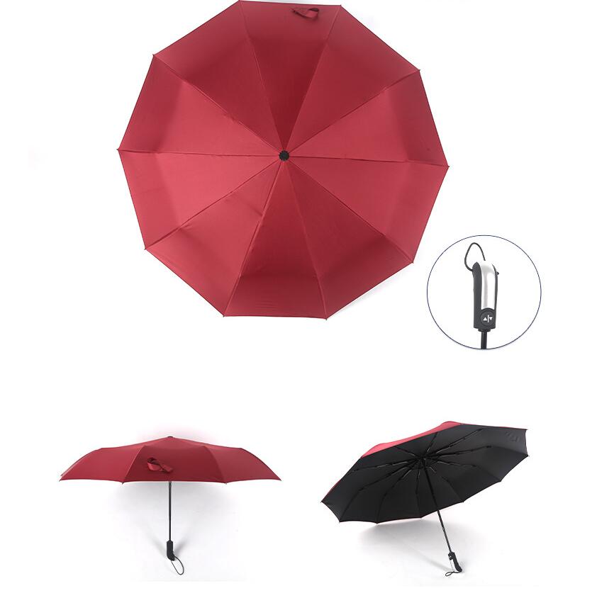45" Vented Auto Open Folding Umbrella 4