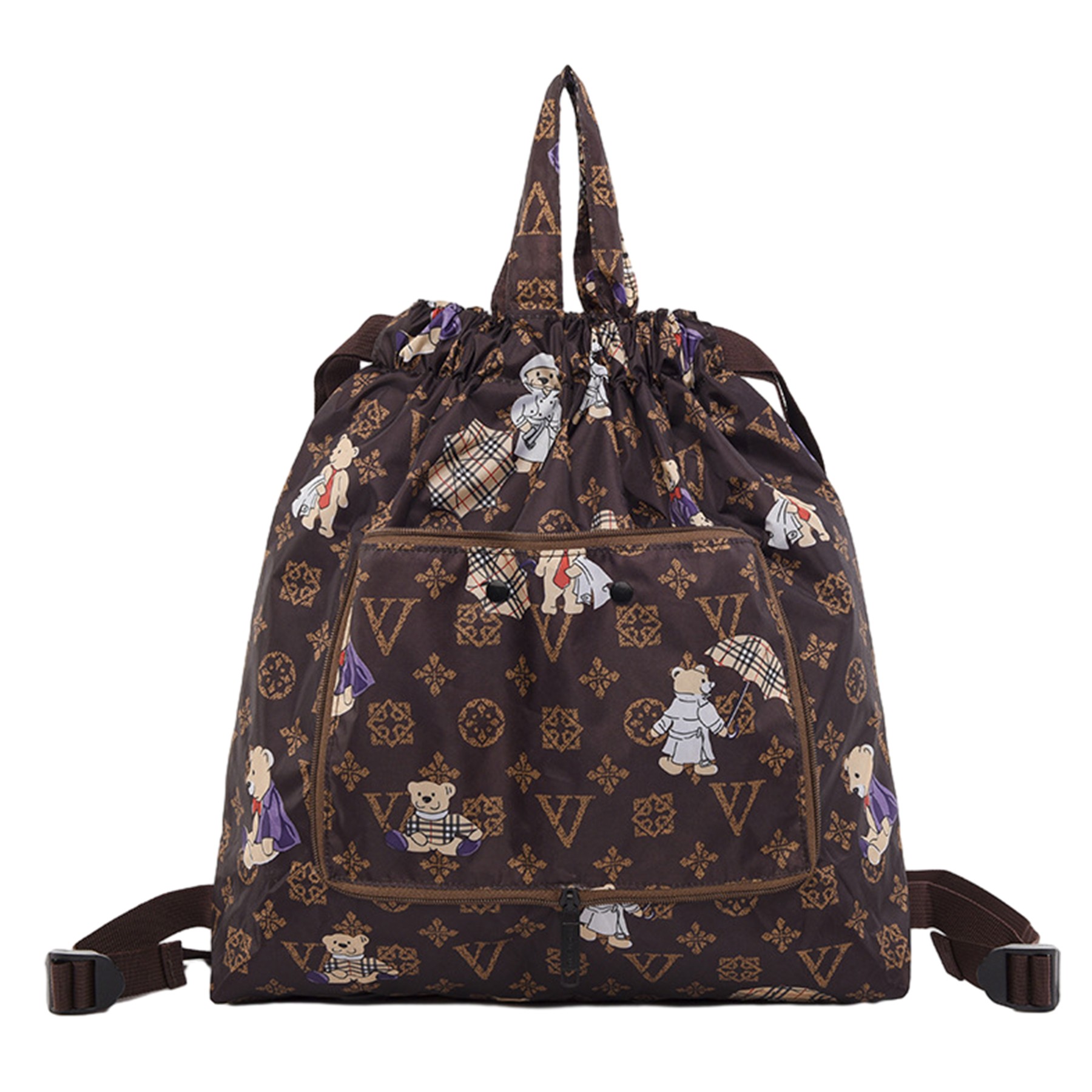 17.7" Drawstring Folding Backpack 2