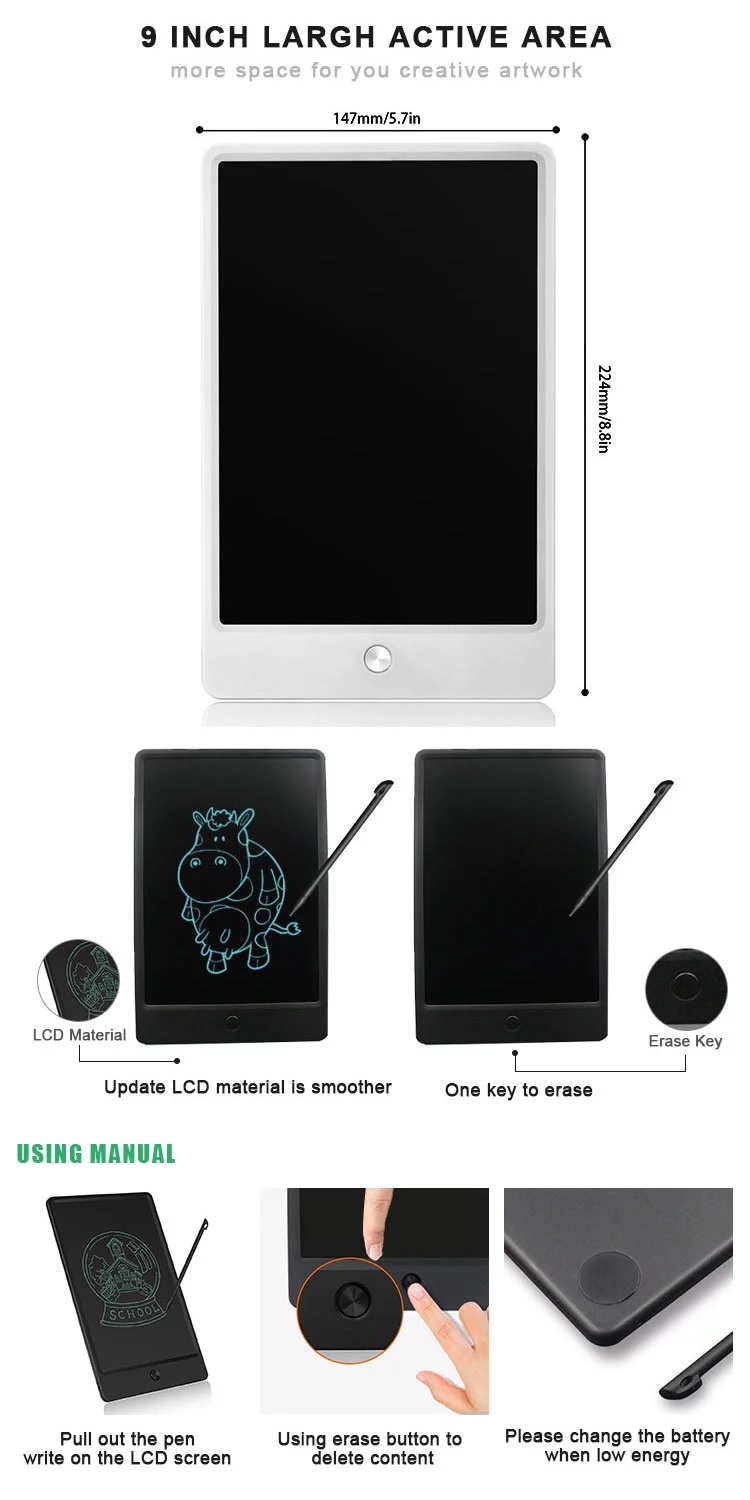 9 inch LCD Writing Board 4