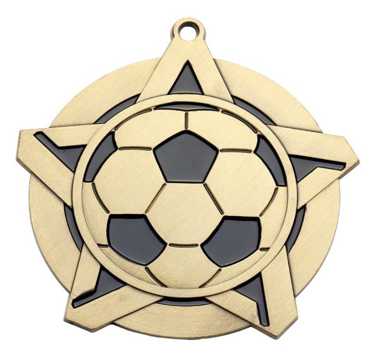 Soccer Super Star Medal 2-1/4" 2