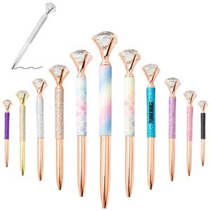 Glitter PU Leather Diamond Metal Pen 6