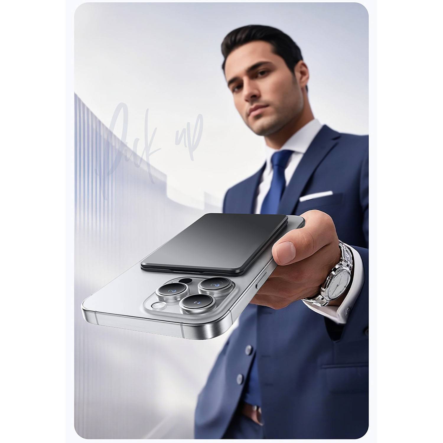 2 in 1 Foldable Magnetic Card Holder Phone Stand 8