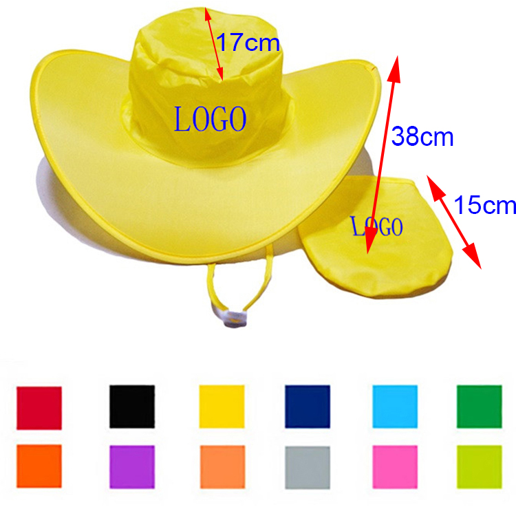 190T Polyester Foldable Cowboy Hat