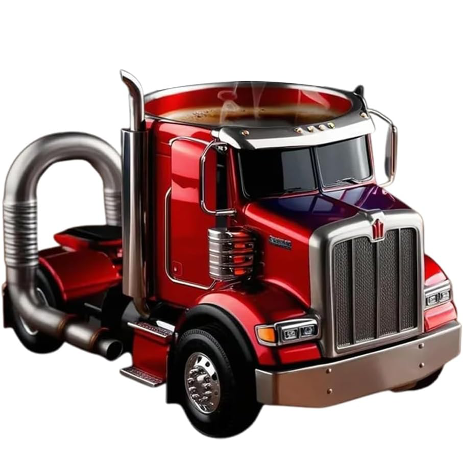 Creative Stainless Steel Semi Truck Coffee Mug 11