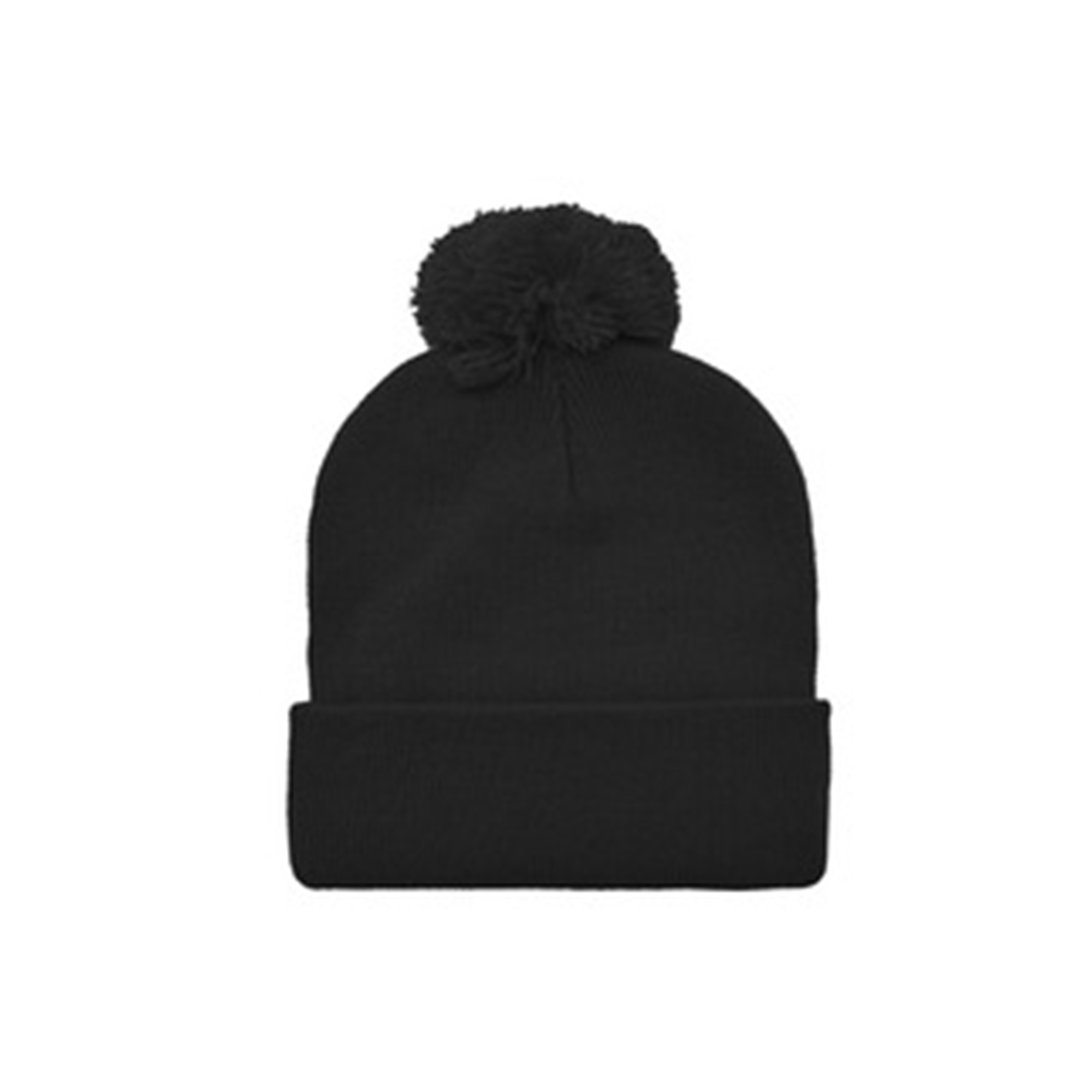 Winter Pom Knit Hat With Jacquard Logo 19