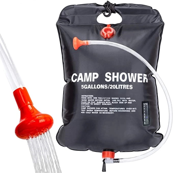 5 Gallons/20L Large Capacity Solar Camping Shower Bag 8