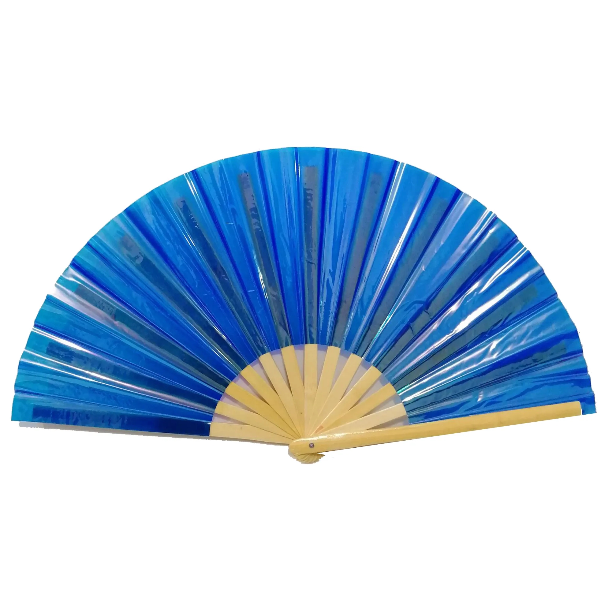 PCV Laser Film Large Bamboo Fan 19