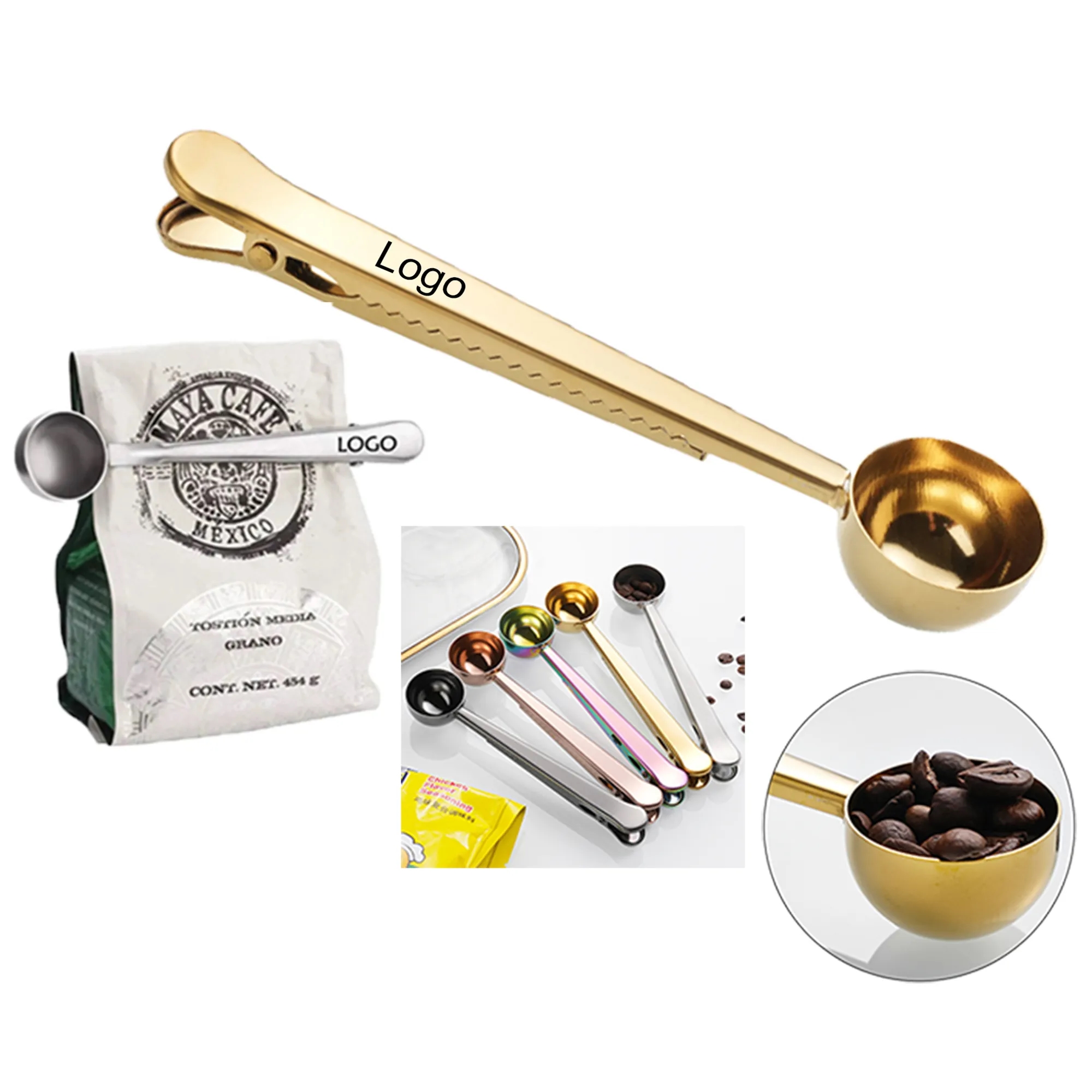 Multifunction Coffee Scoop and Food Bag Clip 2